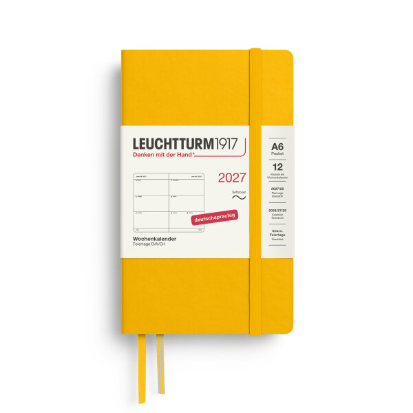 Wochenkalender Pocket (A6) 2027, Sunflower, Softcover