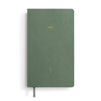Quarterly Tageskalender Dotted, Pocket (A6), 2027, 4er Pack, Shades of Green