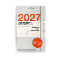 Kalender zum Einkleben 2027, A5, Monatsplaner