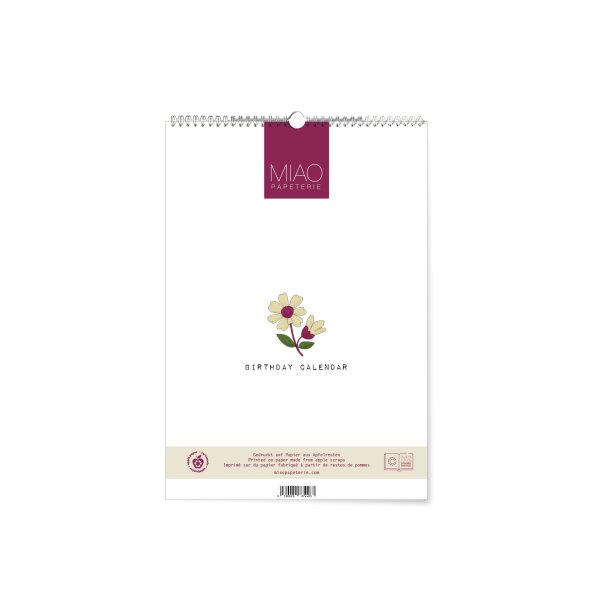 Geburtstagskalender Blumen