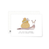 Postkarte Schnecke