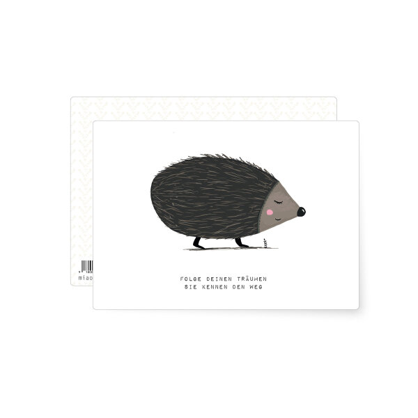 Postkarte Igel