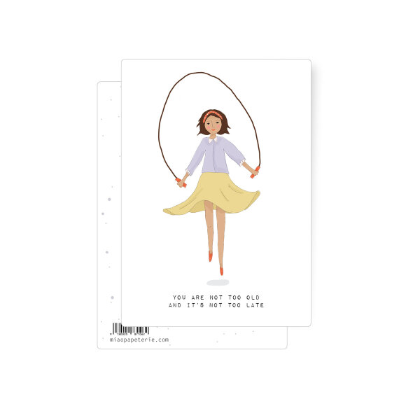 Postkarte Jump
