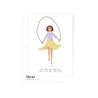 Postkarte Jump
