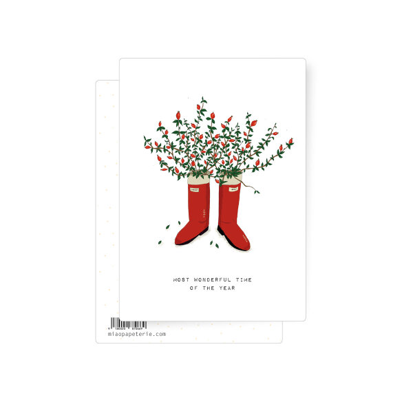 Postkarte Stiefel