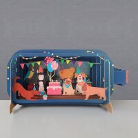 Karte - Pop up - Tiergeburtstag
