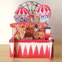 Karte - Pop up - Kinder - Jahrmarkt