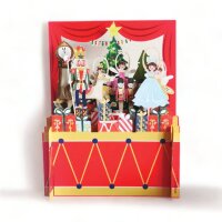 Karte - 3D - Pop up - Kinder: Miniaturwelt - Nussknacker