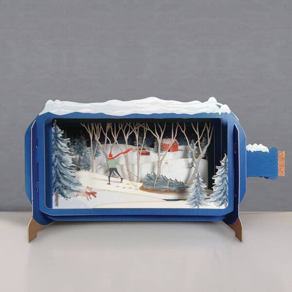 Karte - Pop up - Winterlandschaft