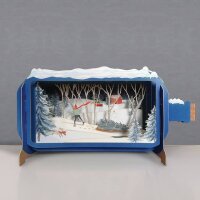Karte - Pop up - Winterlandschaft