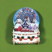 Karte - Pop up - Weihnachtsdorf