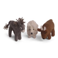 Filz -  Esel, Ochs und Schaf