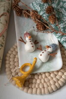 Filz -  Schneemänner mit buntem Hut 3er Set