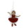 Filz -  Ballerina in rotem Kleid