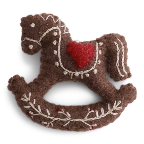 Filz -  Lebkuchen - Schaukelpferd