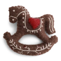 Filz -  Lebkuchen - Schaukelpferd