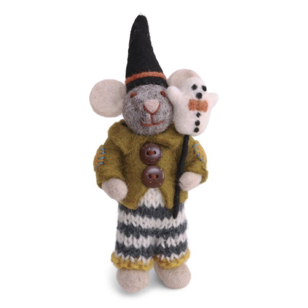 Filz -  Halloween Maus mit Geist