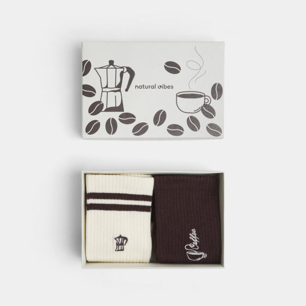 Geschenkset - Kaffee Liebhaber Socken 36/40