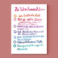 Postkarte *Weihnachtswünsche*