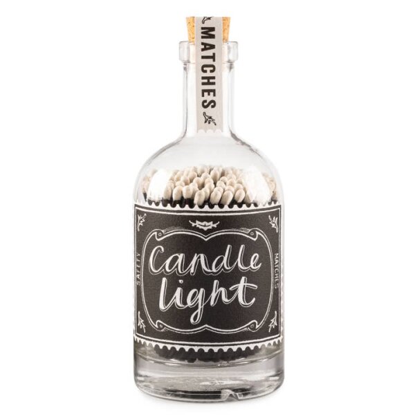 Zündhölzer Glasflasche - candle light