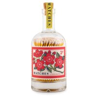 Zündhölzer Glasflasche - Blumen