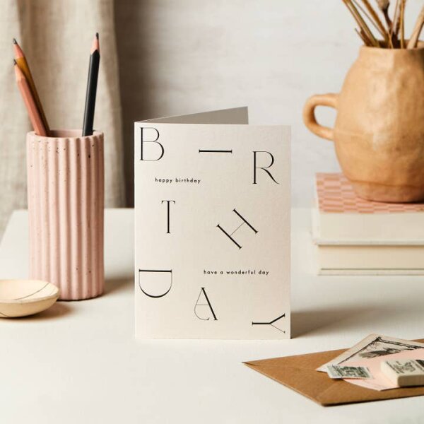 Geburtstagskarte "happy birthday"