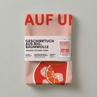 Geschirrtuch Bio Baumwolle - Ein Hoch auf uns