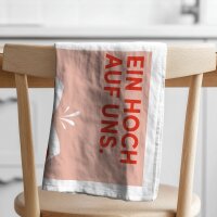 Geschirrtuch Bio Baumwolle - Ein Hoch auf uns