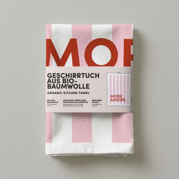 Geschirrtuch Bio Baumwolle - More Amore