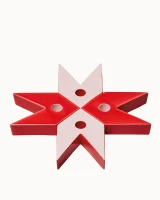 Porzellan-Sternkerzenhalter – Rot & Rosé
