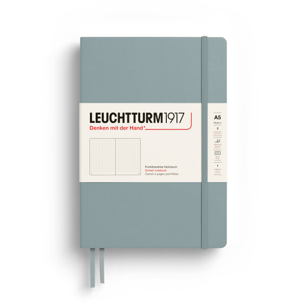 Notizbuch medium A5, Dove, dotted, 251 Nummeriert